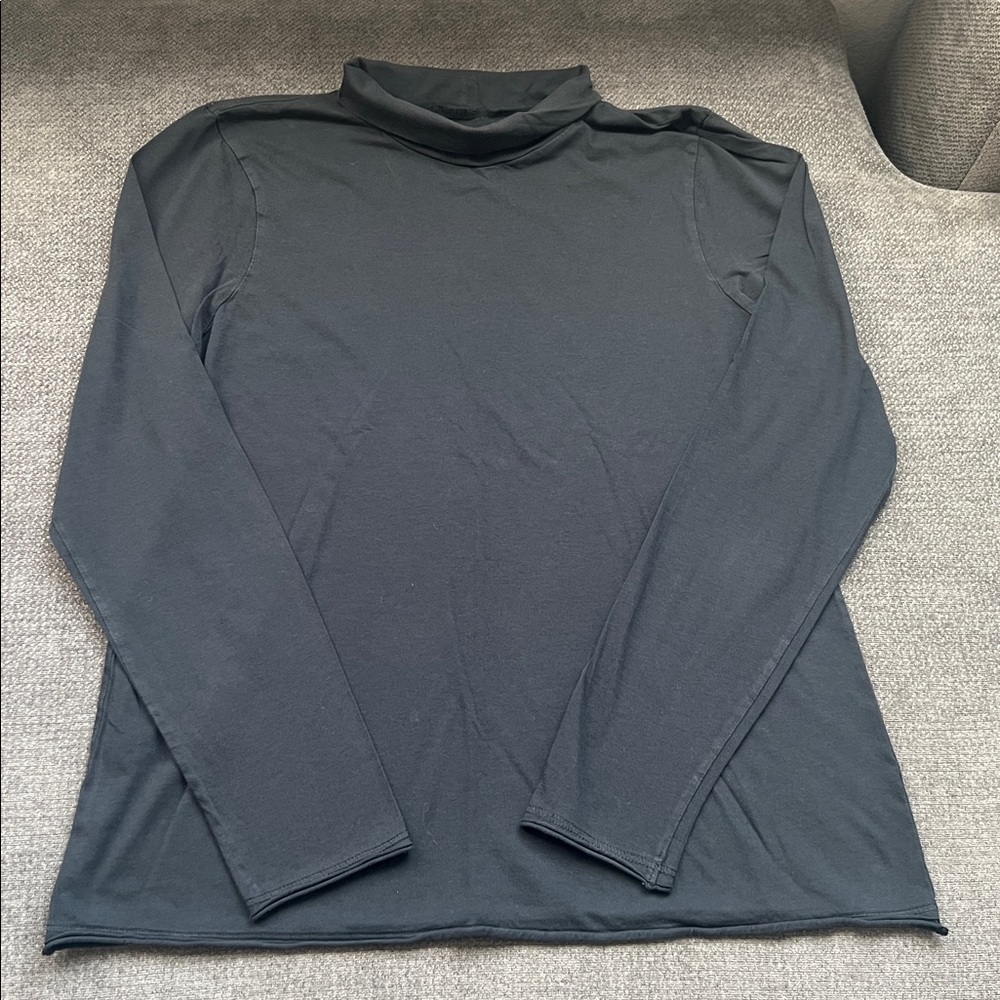 Anthropologie Black Turtleneck Top